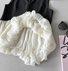 Luxury Peplum Top & Long Skirt Set