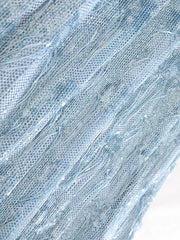Luxury Sequin Fringe Skirt High-Waist