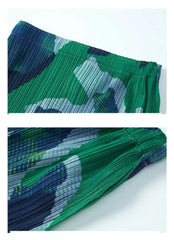 Premium Pleated Geometric Skirt