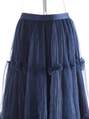 Luxury Bow-Detail Tulle Skirt
