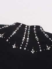 Luxury Crystal Thigh-Slit Dress