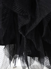 Avant-Garde Mesh Blazer Coat