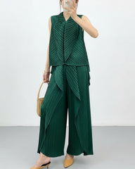 Luxury Plisse Pants Set