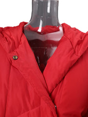 Luxury Avant-Garde Quilted Hooded Coat