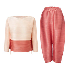 Luxe Plissé Harem Pant Set