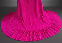 Off-The-Shoulder Taffeta Cape