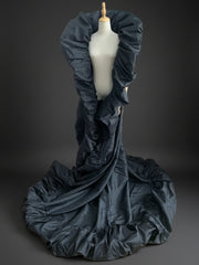 Sculptural Taffeta Opera Cape