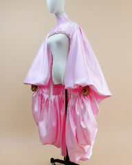 Luxury Beaded Floor-Length Cape