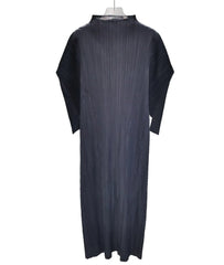 Truly Pleated Batwing Sleeve Dress