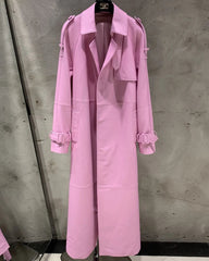 Genuine Sheepskin Couture Trench Coat