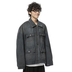 Men's Elite Black Dyed Denim Signature Jacket