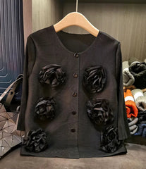 Luxury Floral Pleated Blouse Top