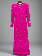 Luxury Crystal Embellished Maxi Dress