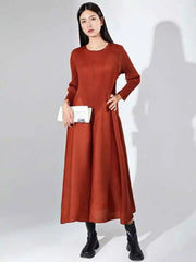 Luxury Japanese Pleats Dress