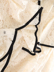Luxury Lace Asymmetric Skirt
