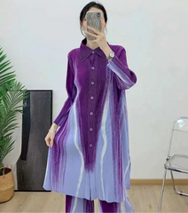 Plissé Wide Leg Trouser & Blouse