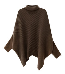 Luxe Travel Knit Poncho Sweater