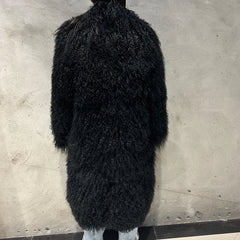 Luxury Genuine Mongolian Sheepskin Fur Coat