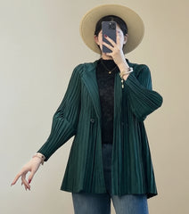 Luxury Travel Plissé Jacket