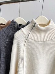 Luxury Ribbed Side-Zip Knit