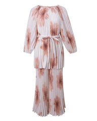 Luxury Plissé Dressy Pant Set