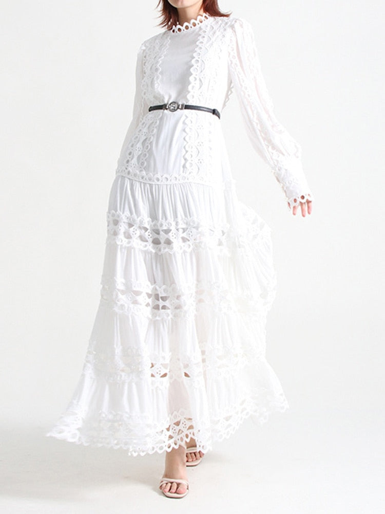 Forever Elegant Chic Lace Maxi Dress