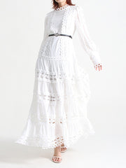 Forever Elegant Chic Lace Maxi Dress