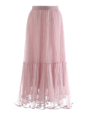 Luxury Tiered Tulle Maxi Skirt