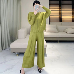 Luxe Pleated Blouse & Palazzo Pant