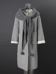 Elegant Double-Faced Wool Blend Coat