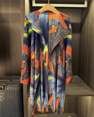 Luxury Travel Plissé Duster Coat