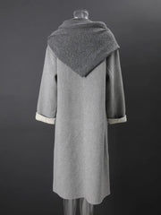 Elegant Double-Faced Wool Blend Coat