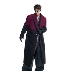 Men's Luxury Streetwear Ombre Trench Coat