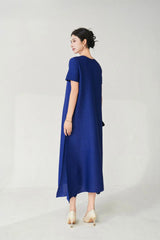 Couture Plissé Japanese Midi Dress