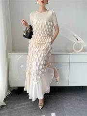 Truly Plissé Bubble Top & Skirt Set
