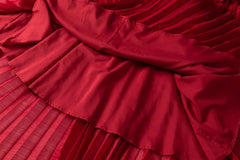 Couture Pleated Cape Dress