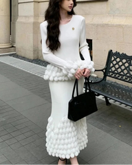 2-Piece Bubble Pleated Skirt Set