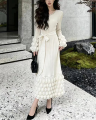 Luxury 3D Origami Pleated Dress