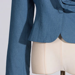 Couture Denim Blazer and Skirt