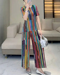 Luxury Plisse Trouser Set