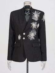 Luxury Pearl & Sequin Blazer