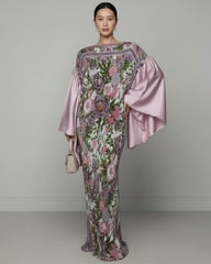 Luxury Plissé Satin Sleeve Dress