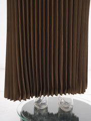 Truly Pleated Crepe Skirt & Cardigan Set