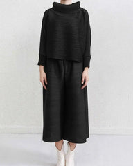 Luxury Travel Plissé Trousers Set