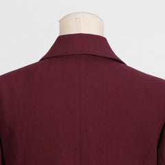 Elegant Ruffle Hem Blazer Dress