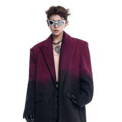 Men's Luxury Streetwear Ombre Trench Coat