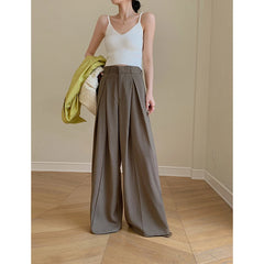 HEYFANCYSTYLE Sophisticated Comfort Wide Leg Trousers