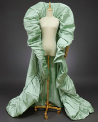 Sculptural Taffeta Opera Cape