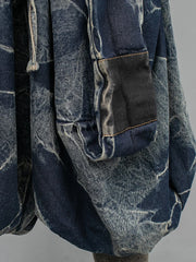 HEYFANCYSTYLE Handmade Denim Vest + Lantern Pants Set
