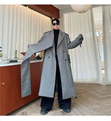 Men's Luxurious Oversized Long Wool Coat